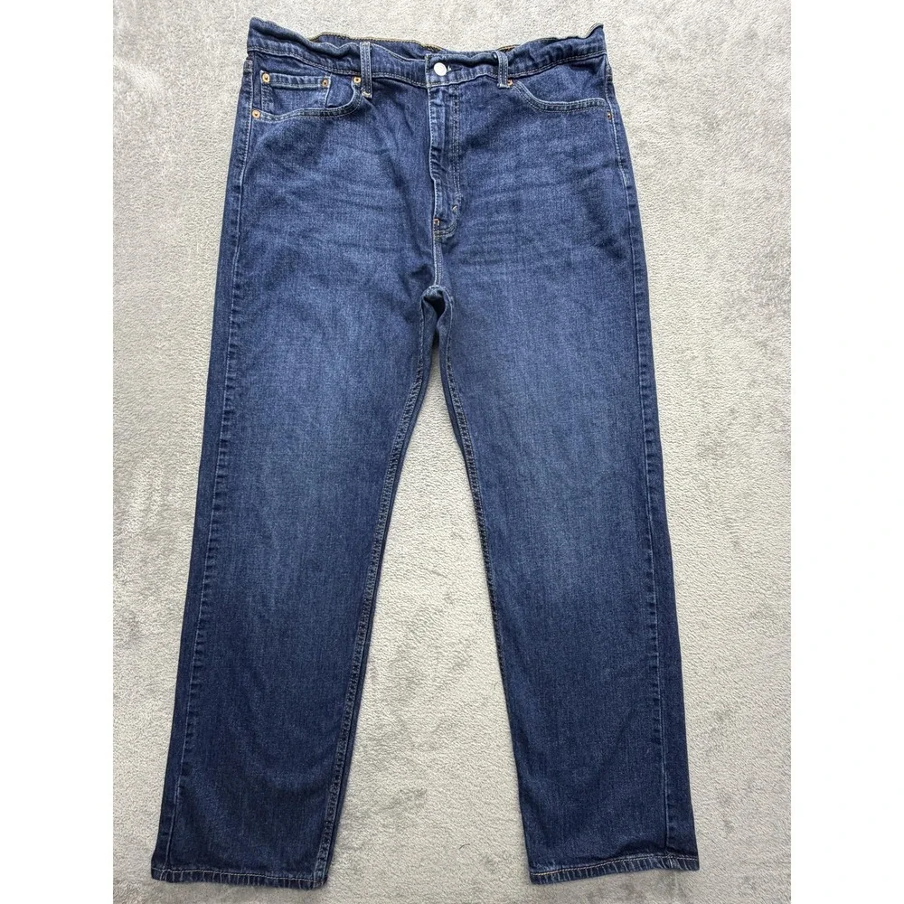 Levis‎ 505 Jeans Mens Measured 38x31 Blue Straight Regular Denim Zip Fly